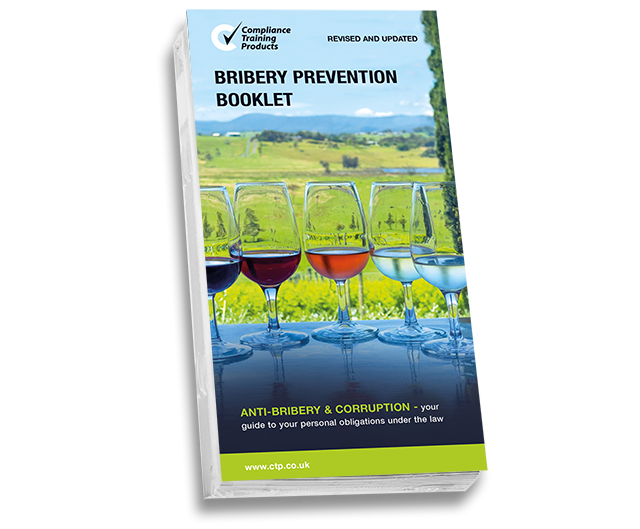 Product image showing bribery prevention booklets