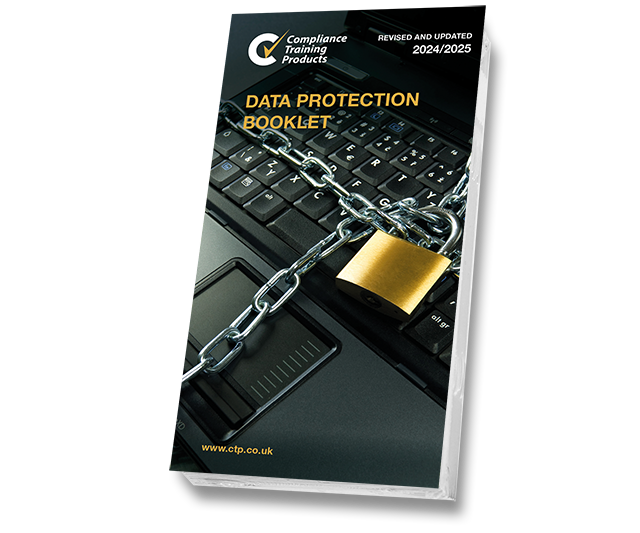 Product image showing data protection booklets